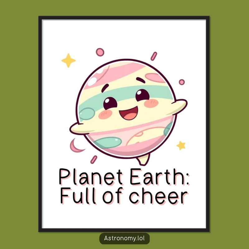 Free Printable Planet Wall Art: Spinning Joy Downloadable Decor