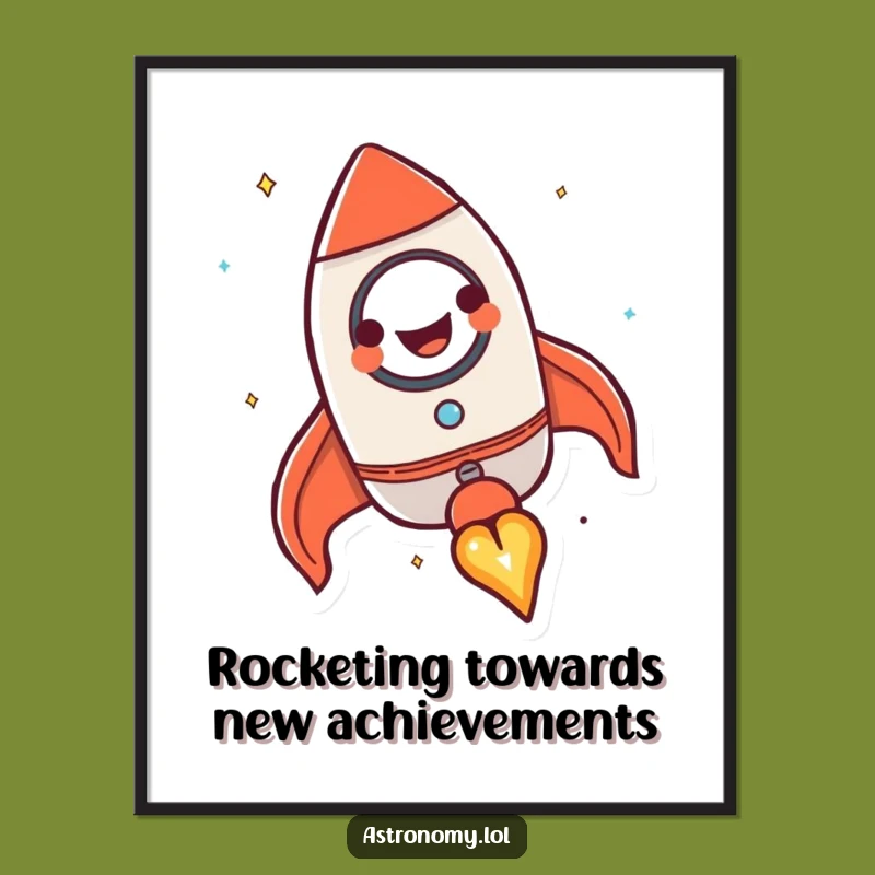 Free Printable Wall Art: Rocket Ship Blast Off, Funny Downloadable Art for Adventurous Decor