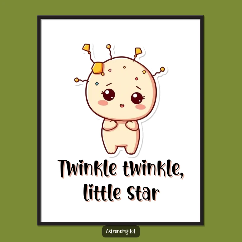 Free Printable Wall Art: Curious Constellation Character Funny Shape Downloadable Art