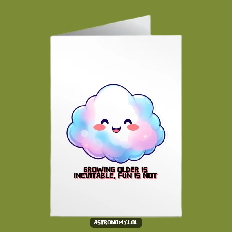 Happy Nebula Birthday Card Free Printable Download: Colorful Cosmic Character for Joyful Celebrations