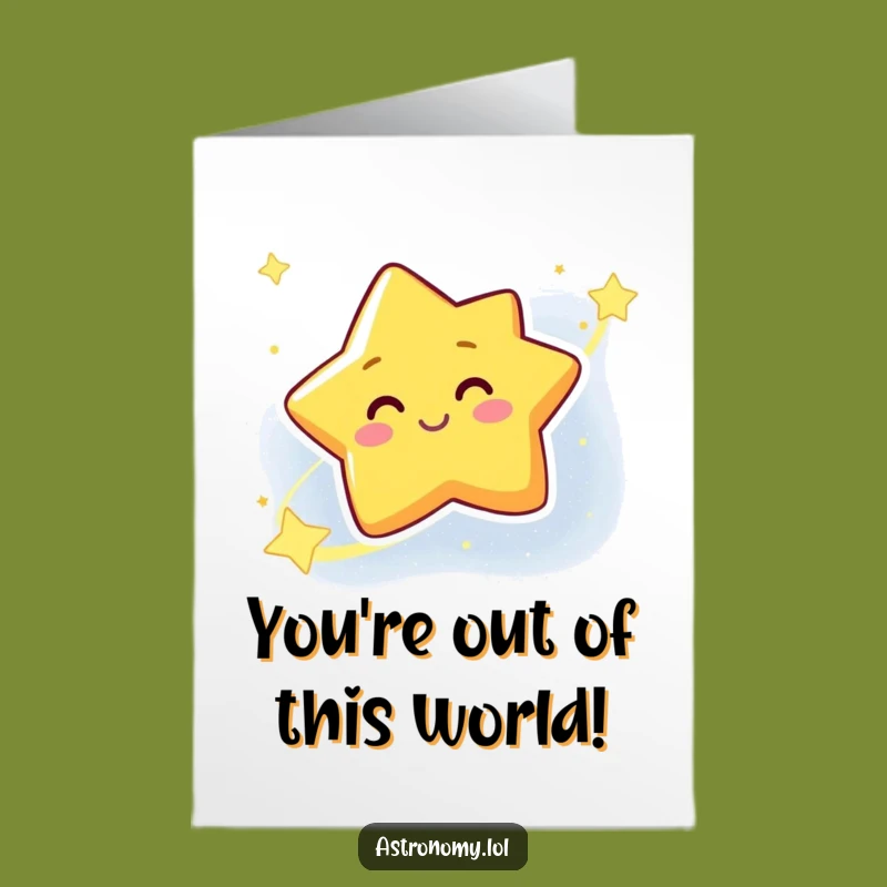 Bright Free Printable Congratulations Card: Winking Star - Celebrate Their Success