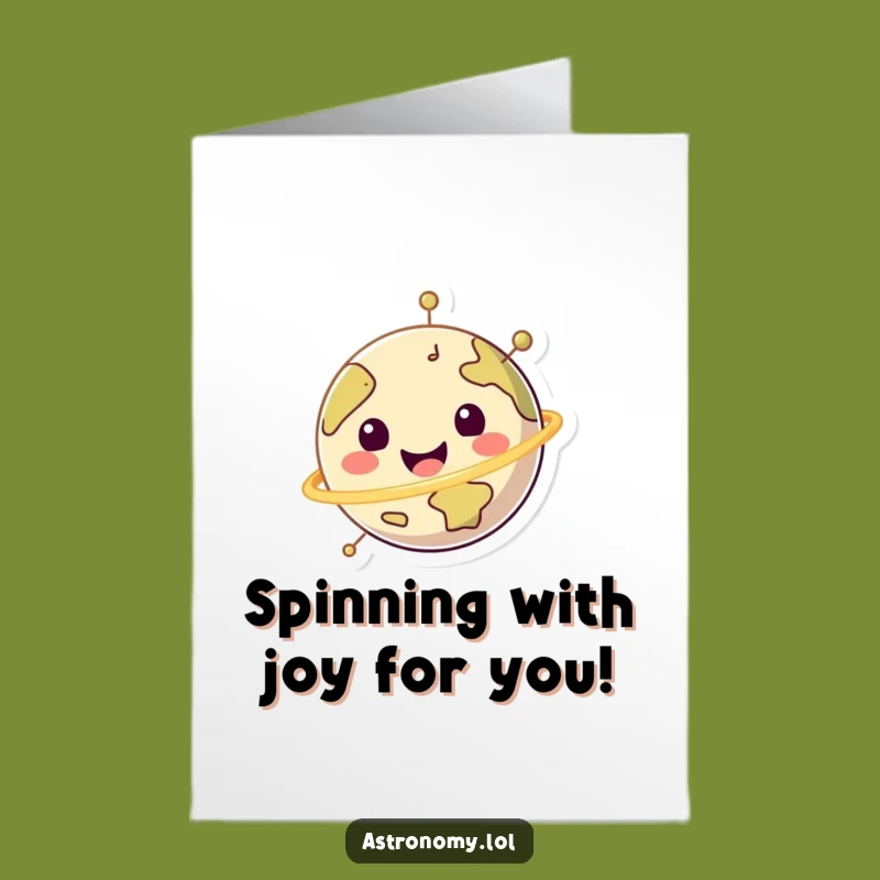 Free Printable Congrats Card: Happy Planet Funny Birthday Downloadable Gift