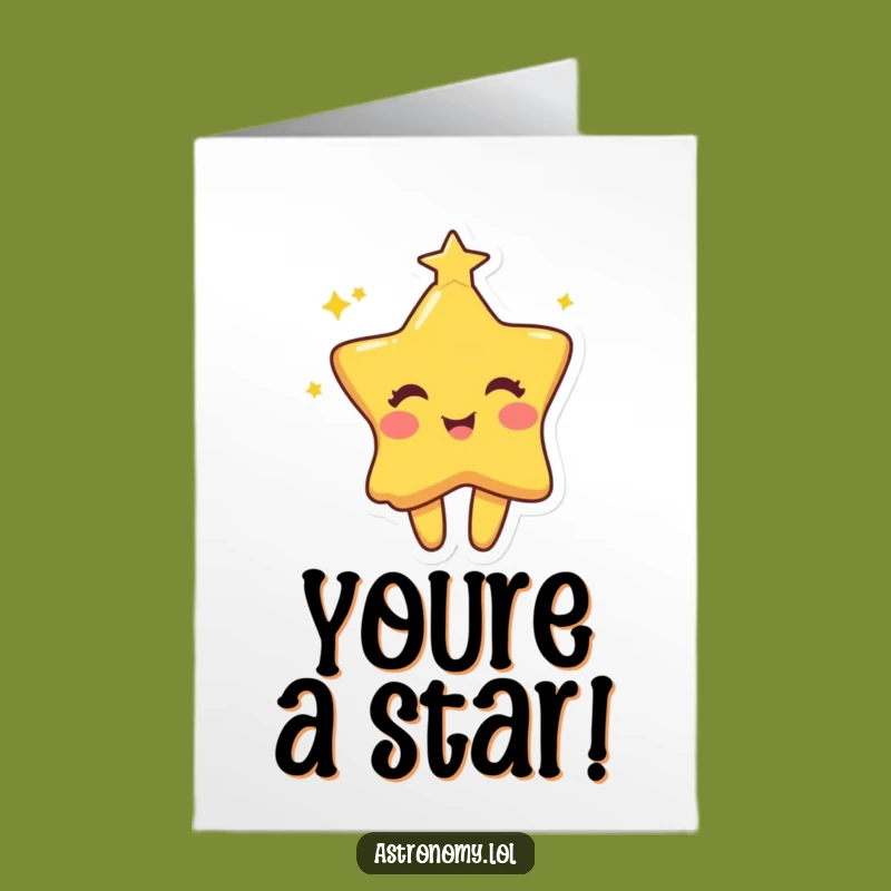 Free Printable Congrats Card: Twinkling Star, Joyful Downloadable Gift