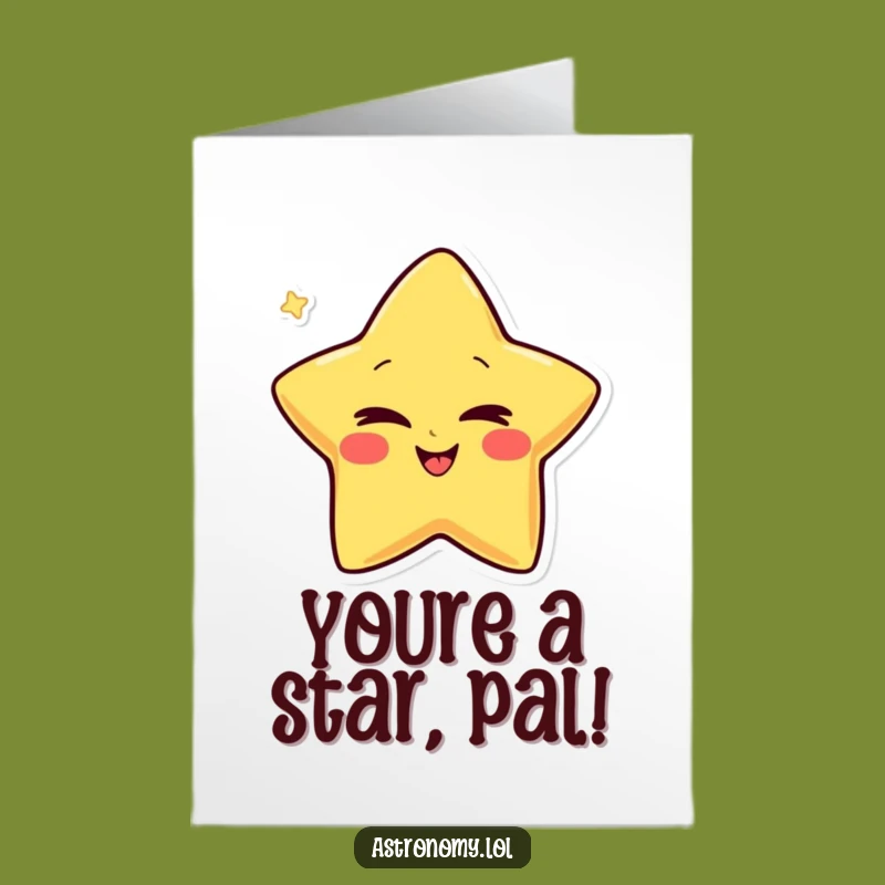 Free Printable Wink Star Congrats Card - Funny Downloadable Greeting for Secret Achievements