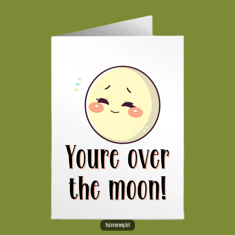 Free Printable Winking Moon Congrats Card - Sly Downloadable Gift!