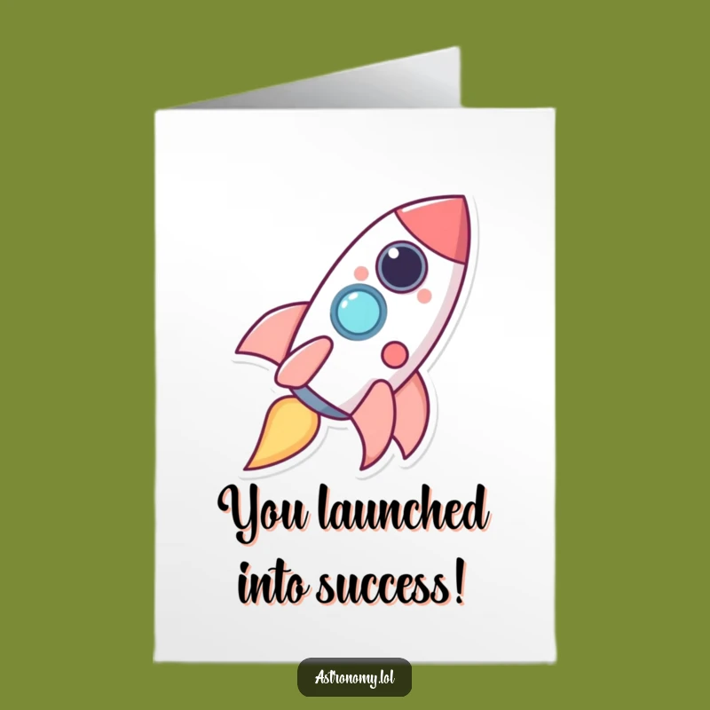 Free Printable Rocket Giggles Congrats Card: Funny Downloadable Gift
