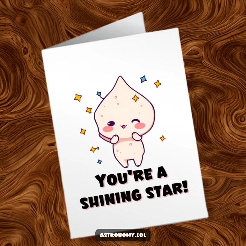 Funny Free Printable Congratulations Card: A playful constellation character forming a silly shape, celebrating a noteworthy event.