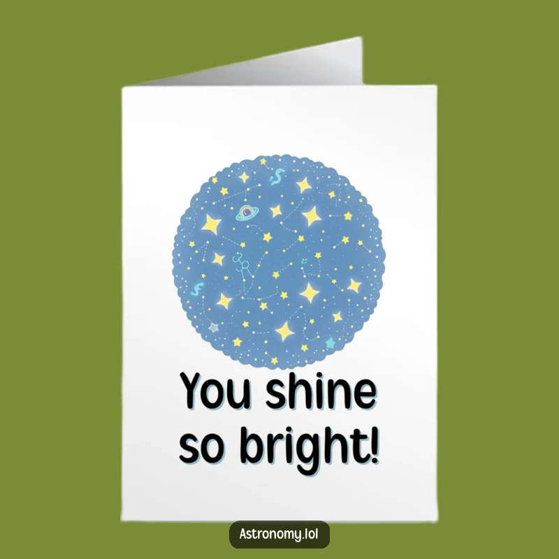 Free Printable Constellation Congrats Card: Funny Starry Downloadable Gift