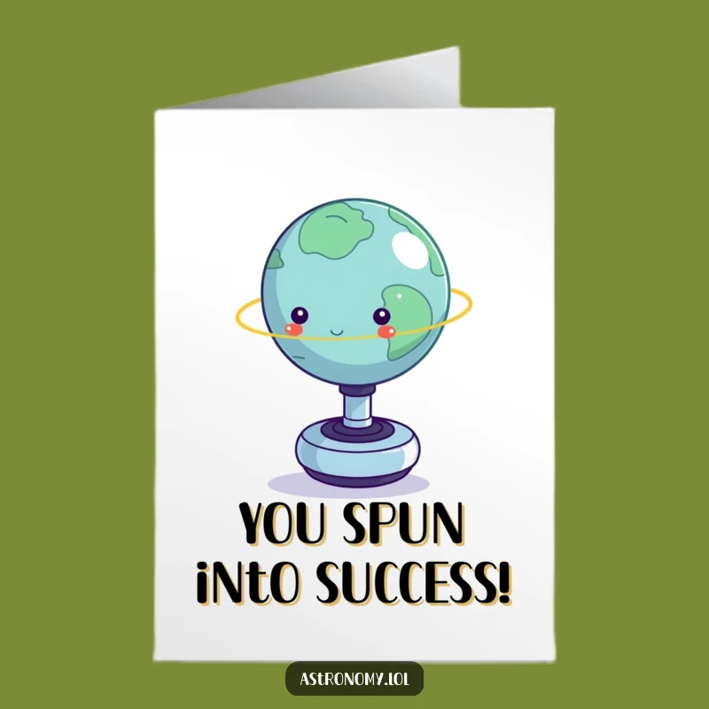 Free Printable Funny Congrats Card: Planet Fidget Toy Balance - Awesome Downloadable Gift