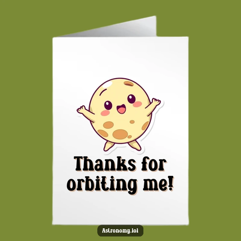 Free Printable Thank You Card: Playful Planet Dancing Gratitude Downloadable