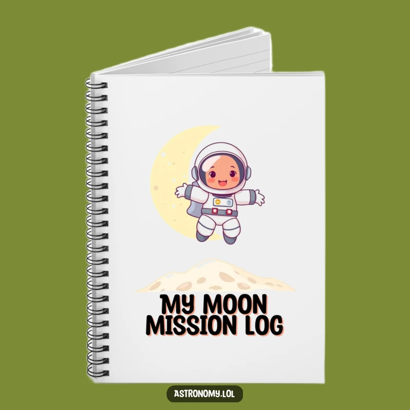 Funny Astronaut Moon Bounce Notebook: Jot Down Your Cosmic Ideas