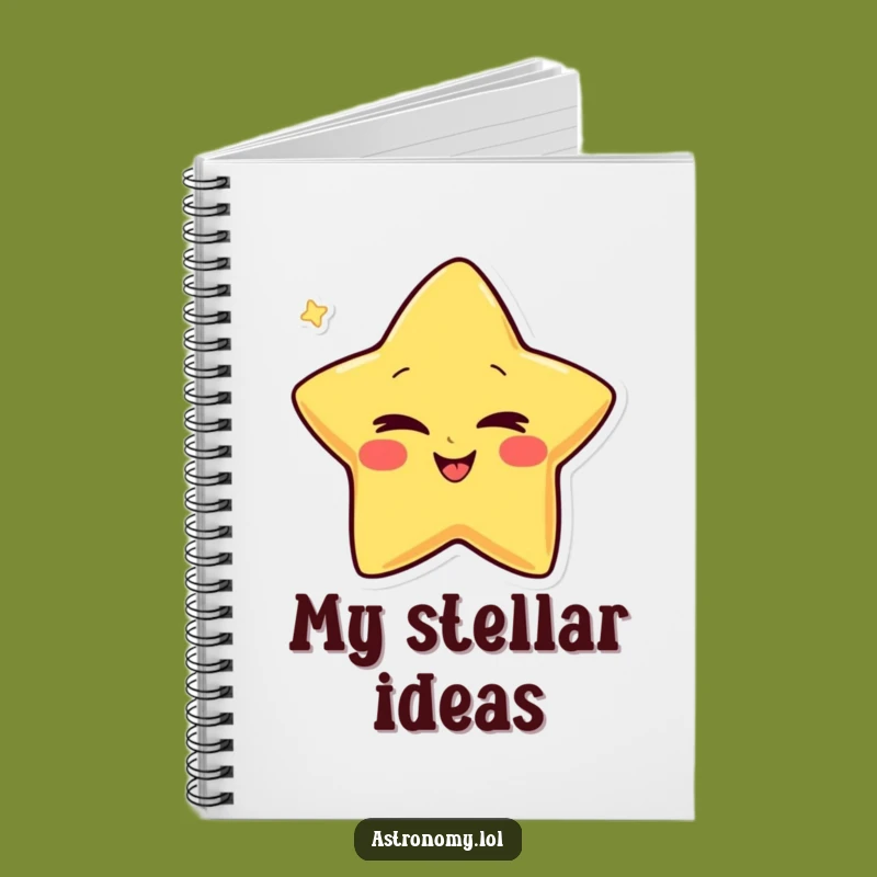 Funny Giggling Star Notebook: Wink Star Journal, Perfect Funny Gift for Notes