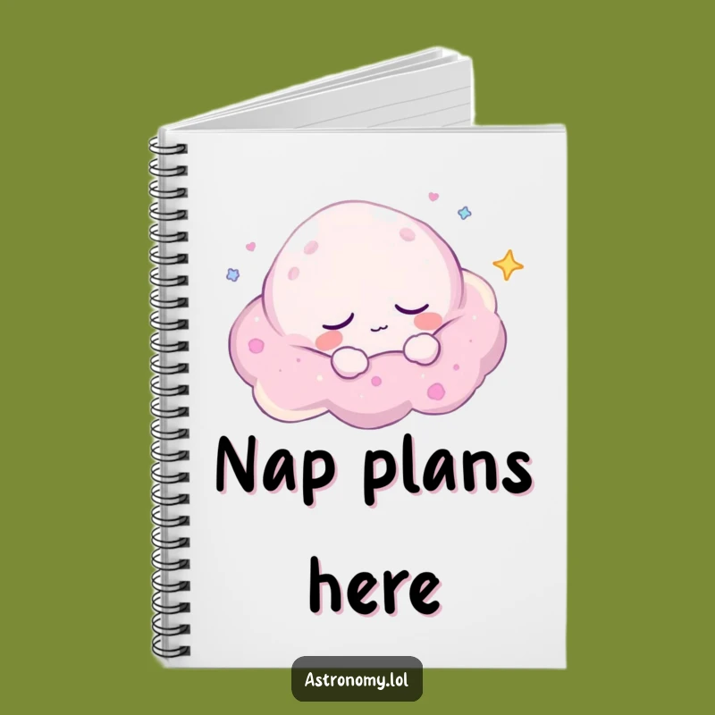 Funny Nebula Notebook: Sleepy Drifter - Write Calm Funny Gift!