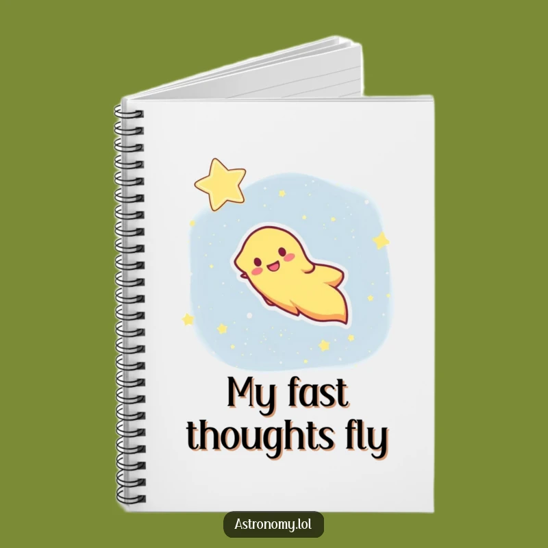 Funny Comet Notebook: Jot Down Ideas at Warp Speed, Ideal Funny Gift