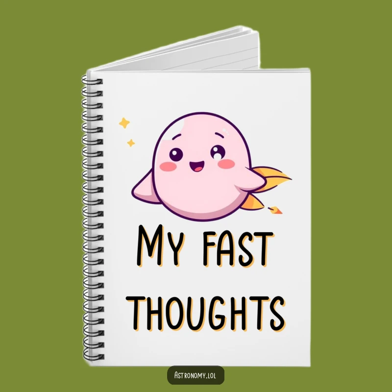 Funny Journey Log - Happy Comet Space Journal Funny Gift