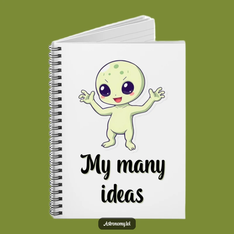 Funny Bouncing Alien Notebook: Three-Armed Journal for Cosmic Ideas