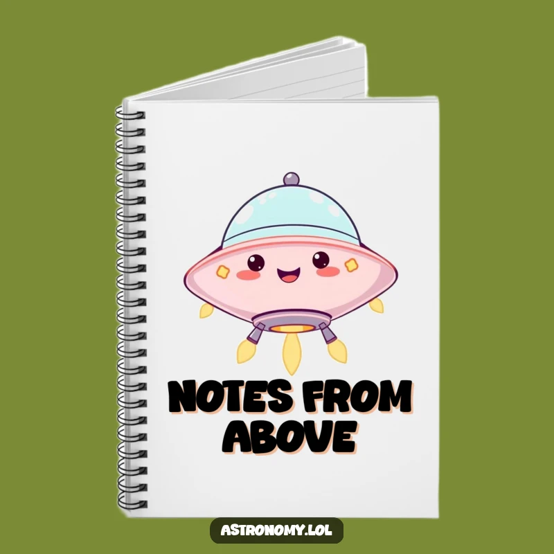 Funny UFO Notebook: Jot Down Ideas with Jolly Character, Great Gift