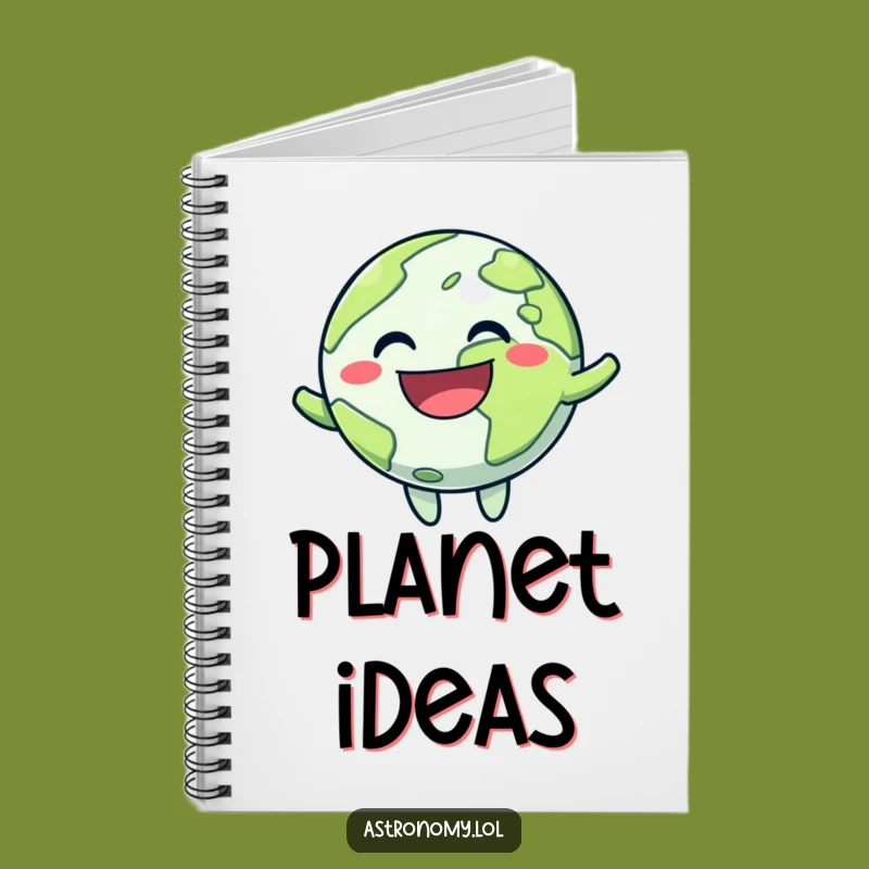 Funny Planet Grin Notebook: Jot Down Happy Thoughts with Cosmic Style