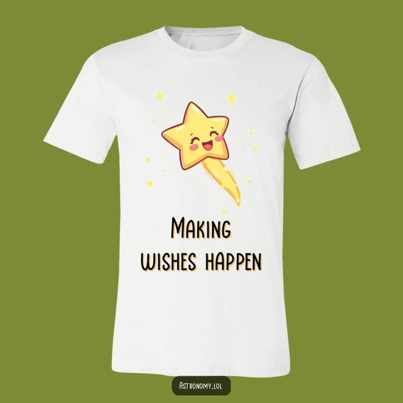 Funny Happy Star T-Shirt, Joyful Sparkle Graphic, Comical Celestial Apparel!