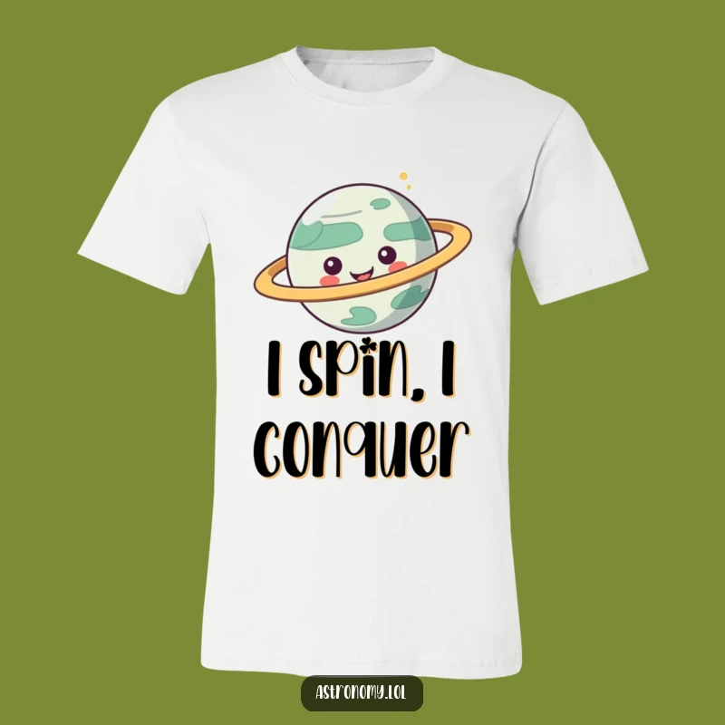 Funny Planet Tee: Cosmic Rings Humor Shirt, Perfect Funny Gift