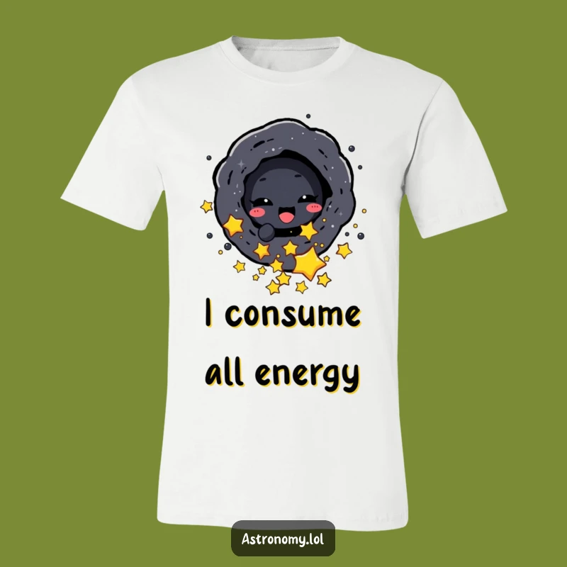 Funny Black Hole T-Shirt - Suck Up the Laughs!