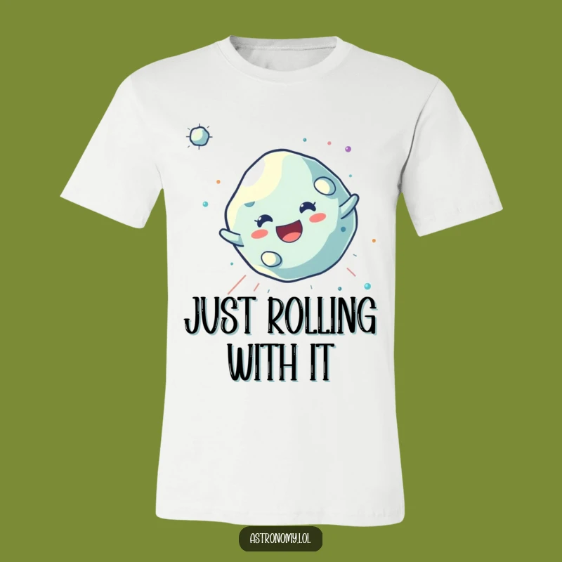 Funny Asteroid T-Shirt: Joyful Tumbler, Comfy Space Adventure Tee Gift