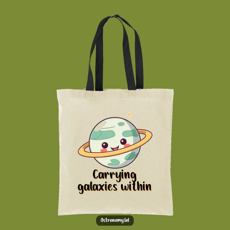 Funny Planet Tote Bag: Carry Your Laughs in Cosmic Style, Fun Gift