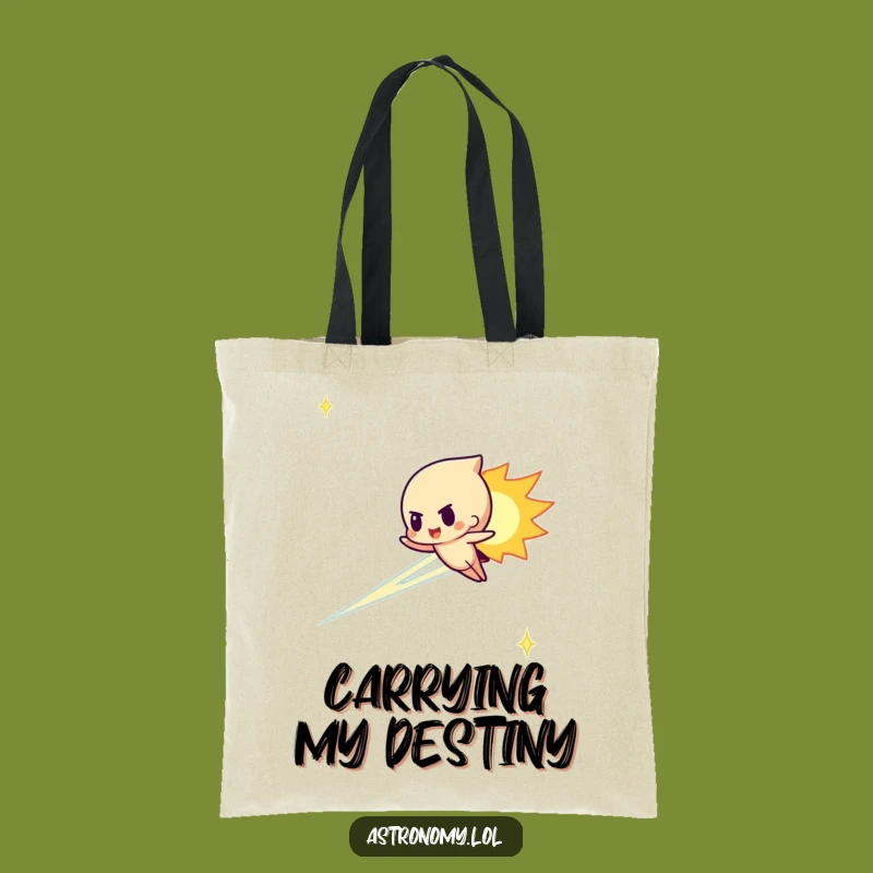 Funny Meteor Streaking Tote Bag - Carry Your Essentials with Cosmic Speed