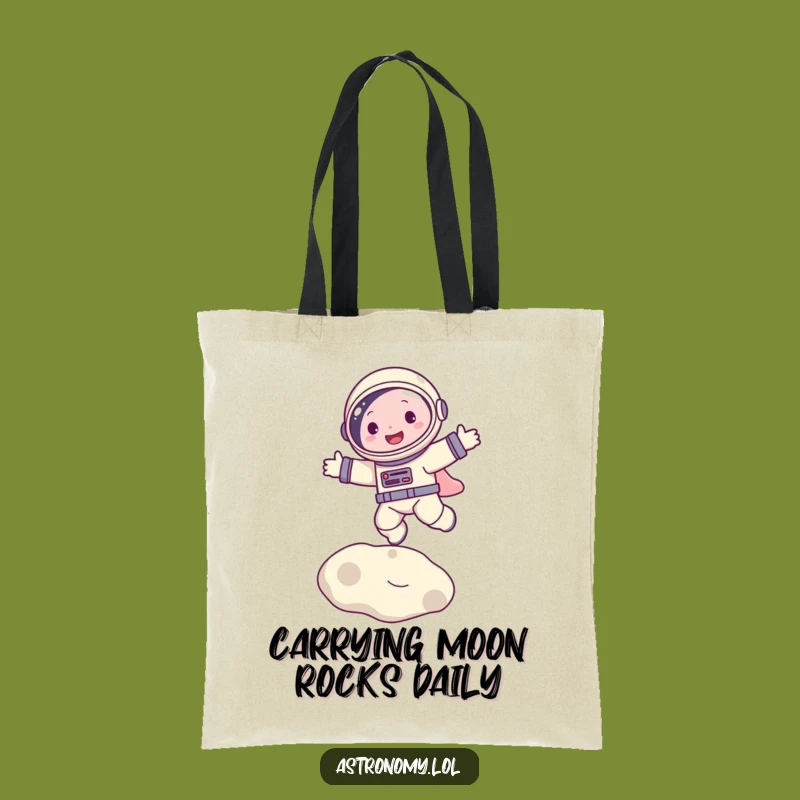 Funny Astronaut Bouncing on Moon Tote Bag Ideal Gift Accessory