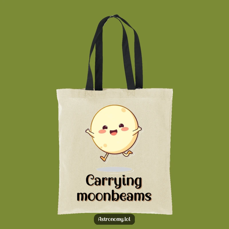 Funny Bouncing Moon Tote Bag - Carry Your Happiness with Lunar Style