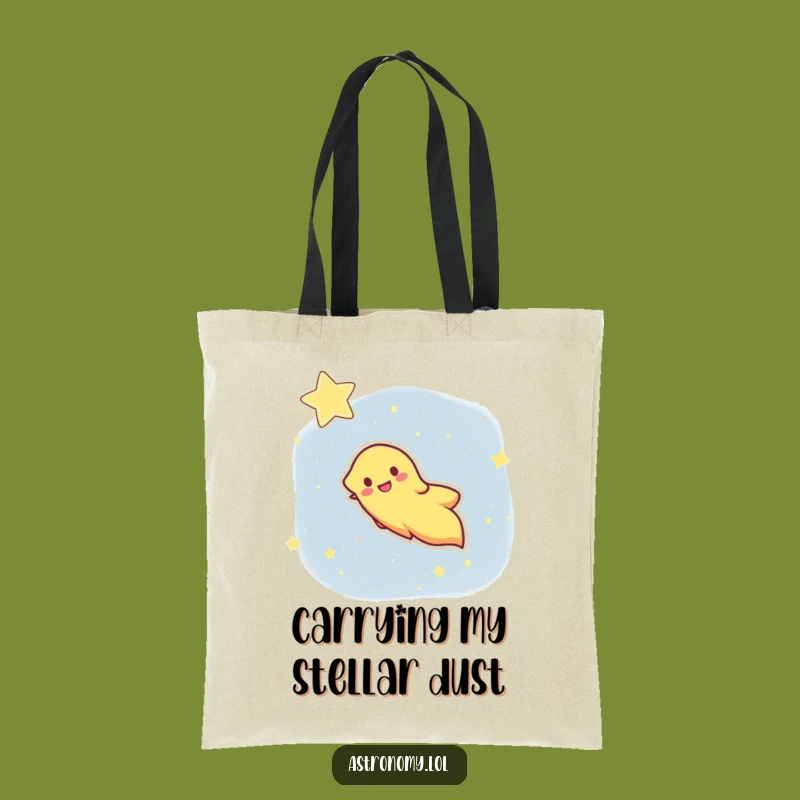 Funny Comet Tote Bag: Carry Your Laughs Across the Stars, Fun Gift