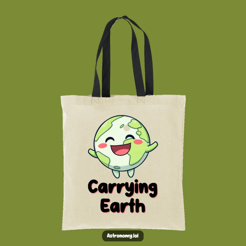 Funny Planet Grin Tote Bag: Carry Your Joy Everywhere You Go