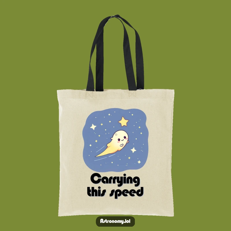 Funny Playful Comet Tote Bag Ideal for Carrying Essentials