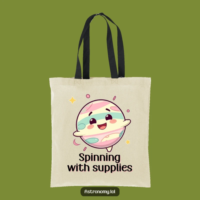 Funny Delighted Planet Tote Bag Ideal for Daily Use